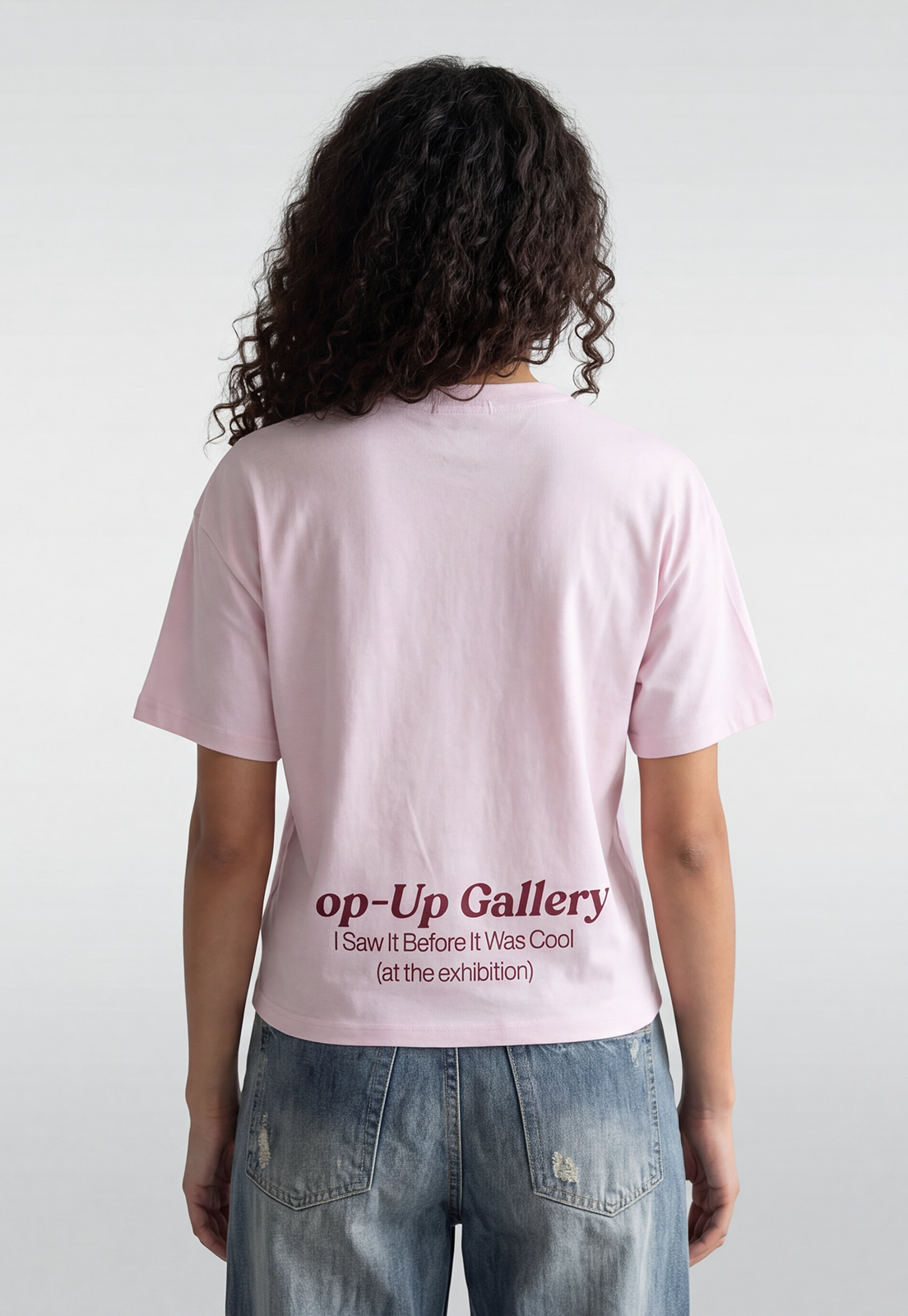 Polera Mujer Boxy Fit Print Rosado 3