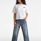 Polera Mujer Boxy Fit Print Crudo - Miniatura 2