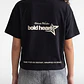 Polera Mujer Boxy Fit Print Negro - Miniatura 3