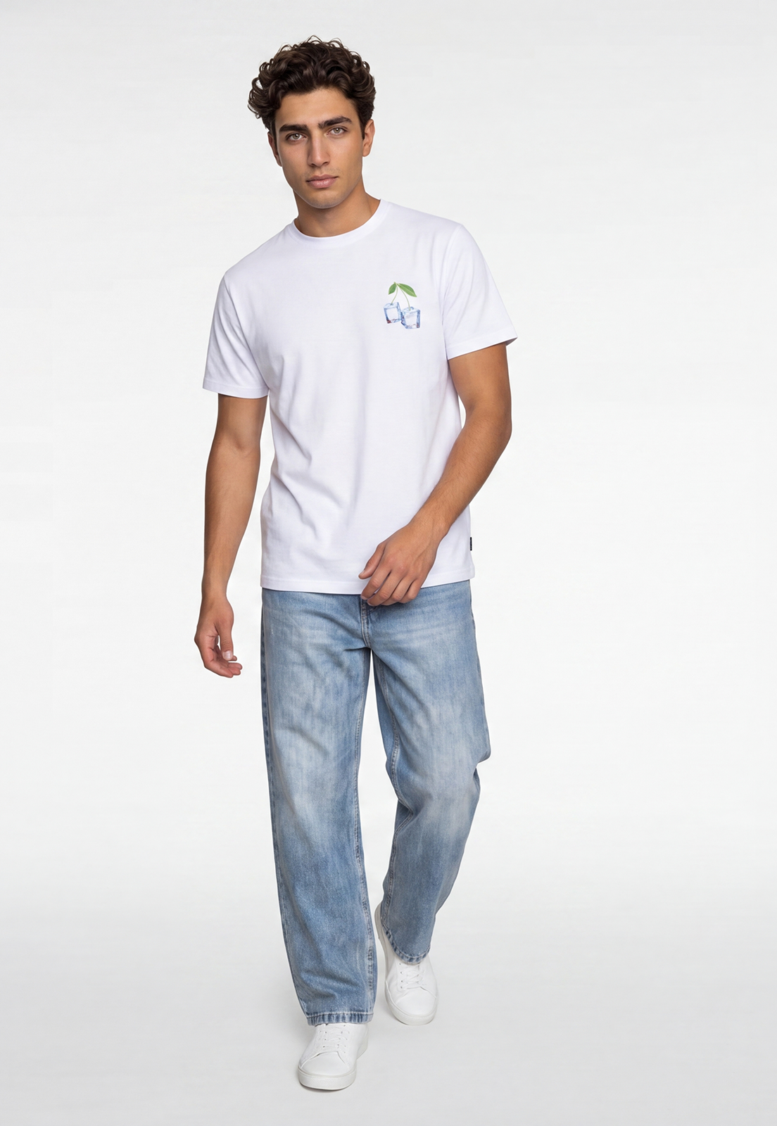 Polera Hombre Hielos Blanco 2