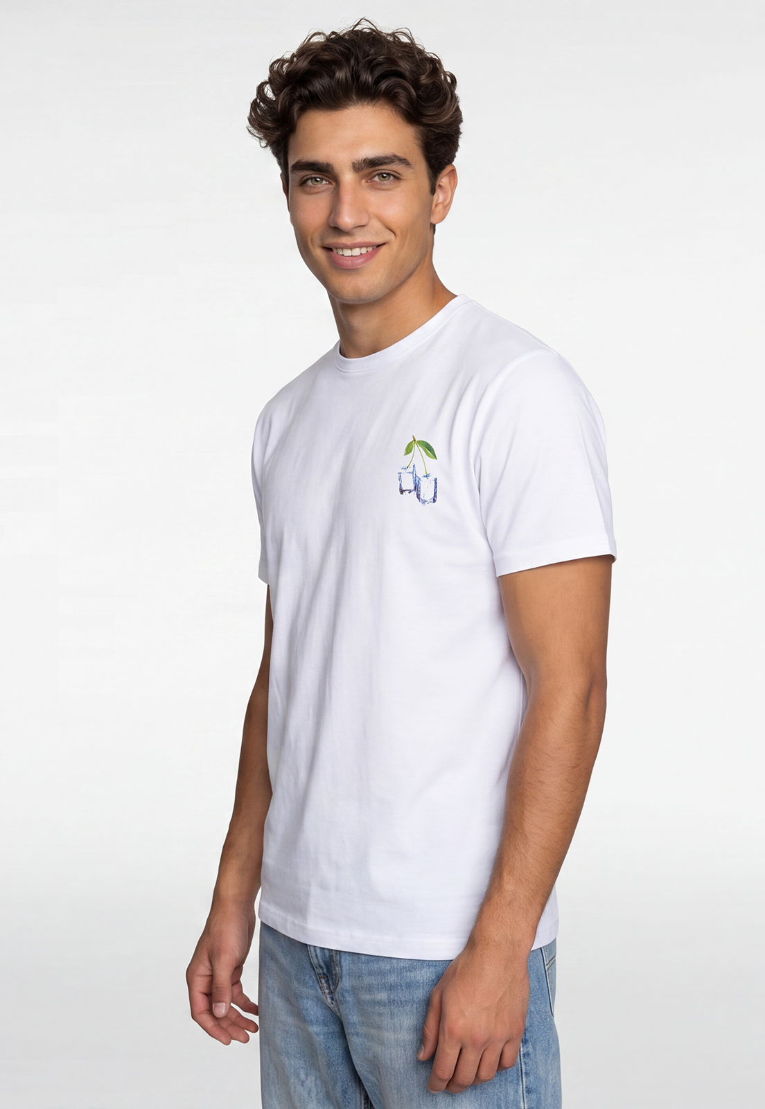 Polera Hombre Hielos Blanco 1