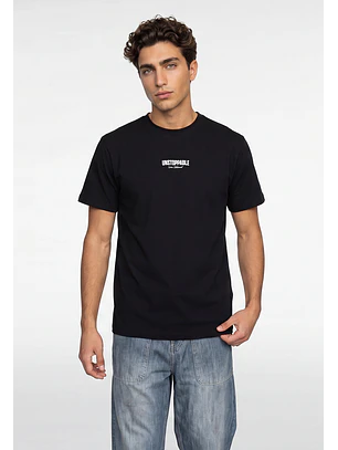 Polera Hombre Espalda Moda Negro