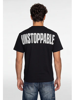 Polera Hombre Espalda Moda Negro