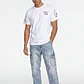 Polera Hombre Print Mangas Blanco - Miniatura 2