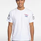 Polera Hombre Print Mangas Blanco - Miniatura 1