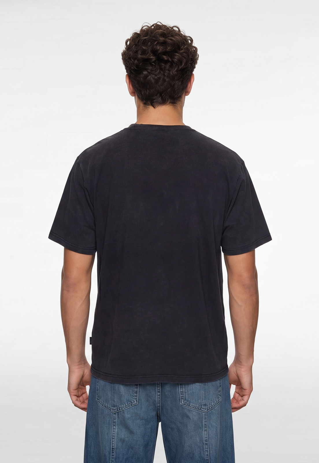 Polera Hombre Print Graffiti Foto Negro 4