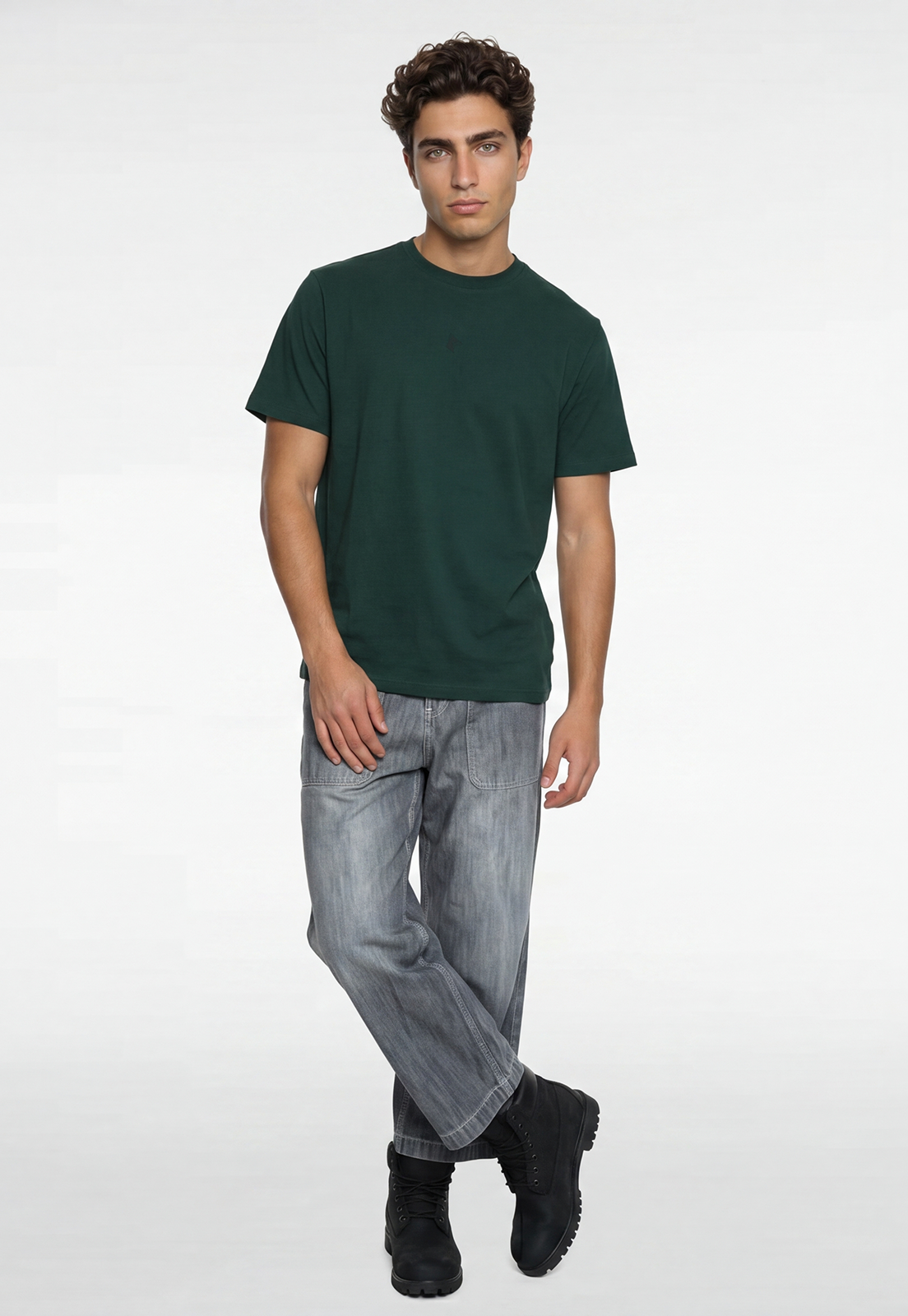 Polera Hombre Print Dog Verde 2