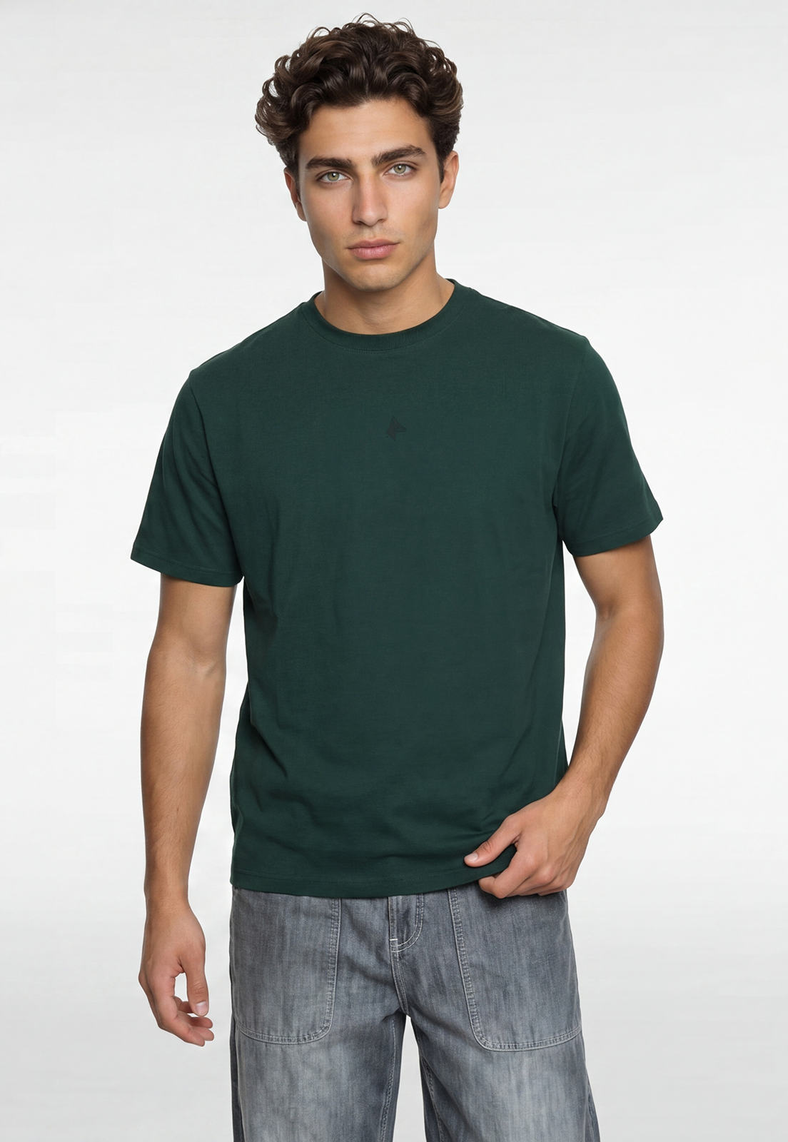 Polera Hombre Print Dog Verde 1