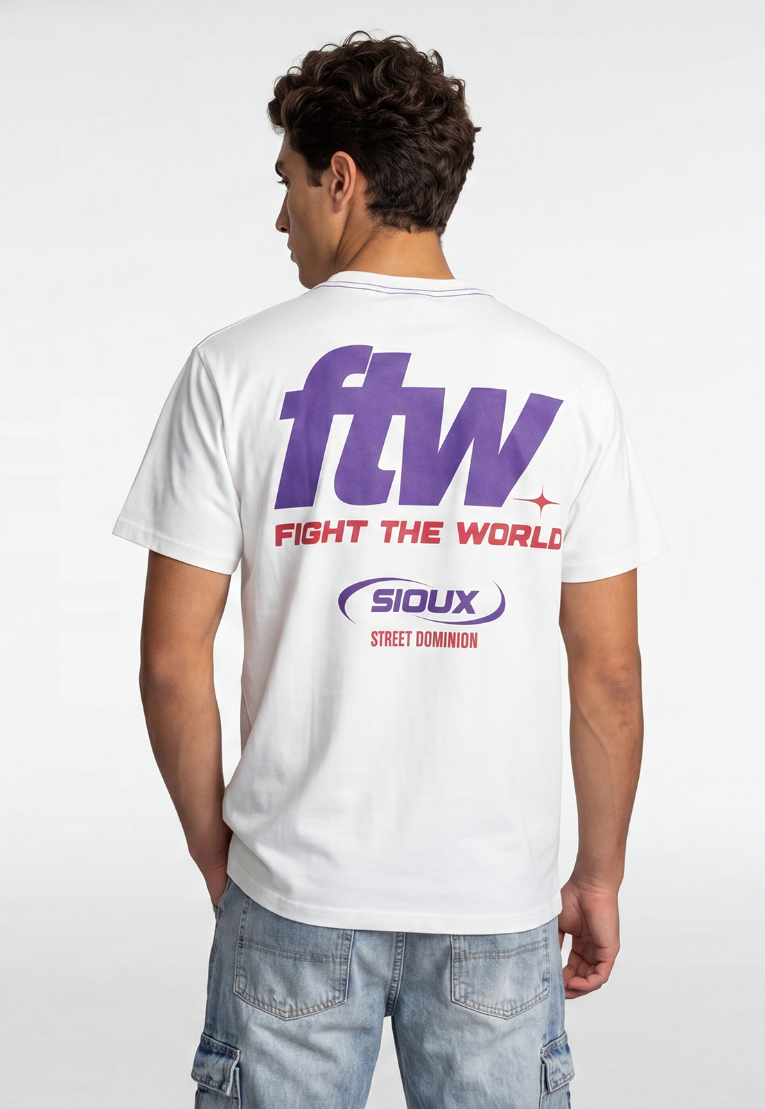 Polera Hombre Print FTW Crudo 3