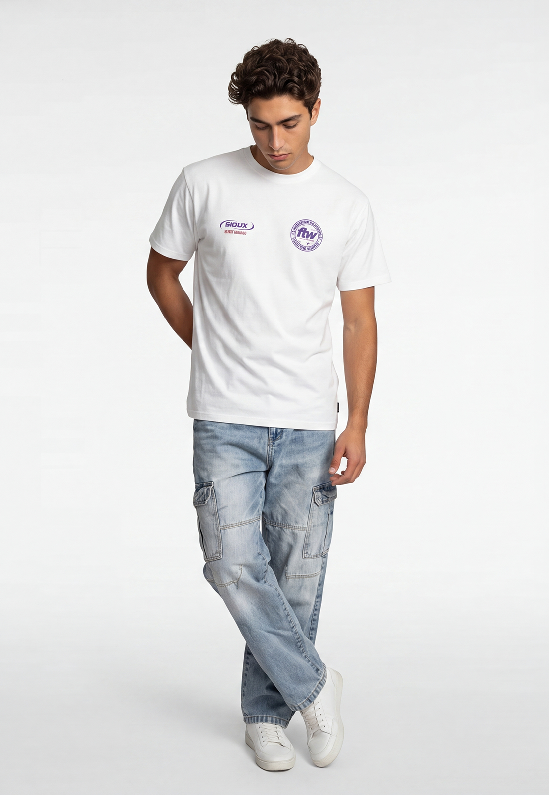 Polera Hombre Print FTW Crudo 4