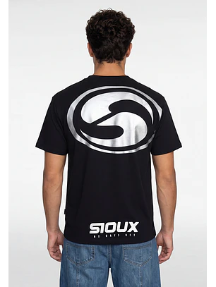Polera Hombre Metalizado Negro