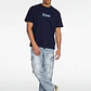 Polera Hombre Piqué Bicolor Azul - Miniatura 2