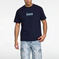 Polera Hombre Piqué Bicolor Azul - Miniatura 4