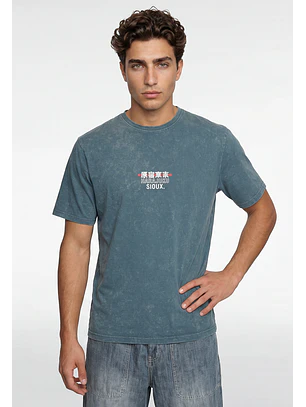 Polera Hombre Harajuku Oriental Verde