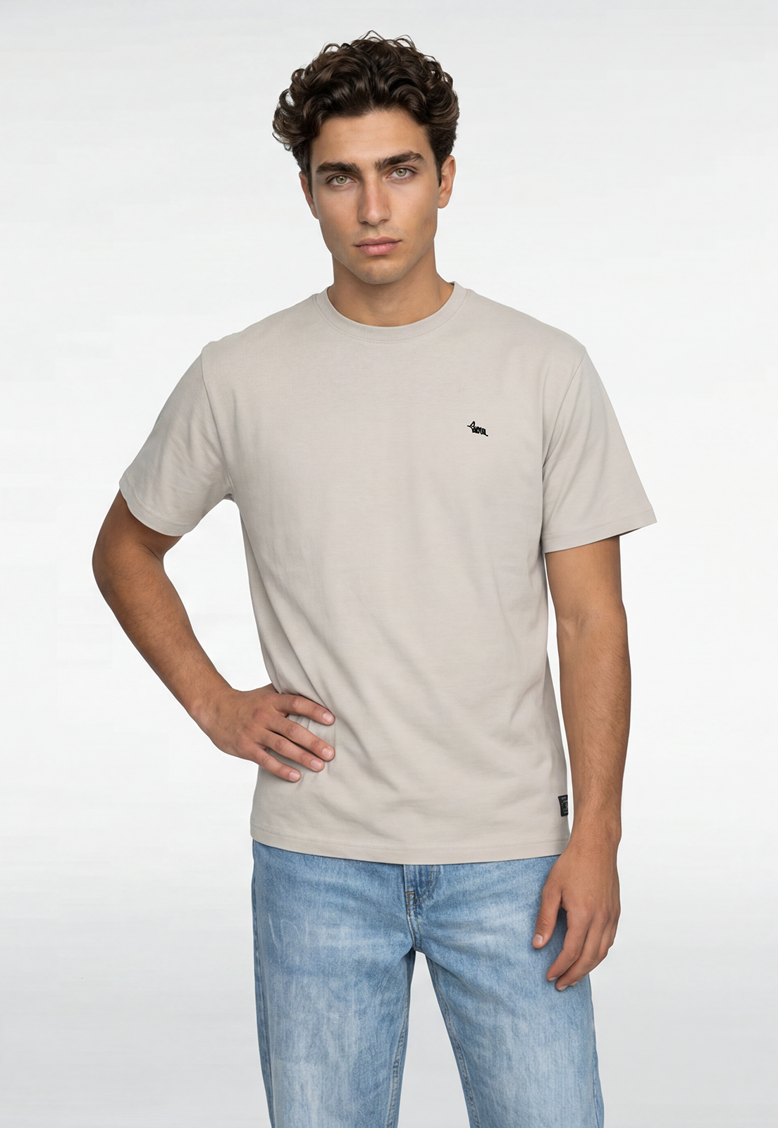 Polera Hombre Ventana Gris 1