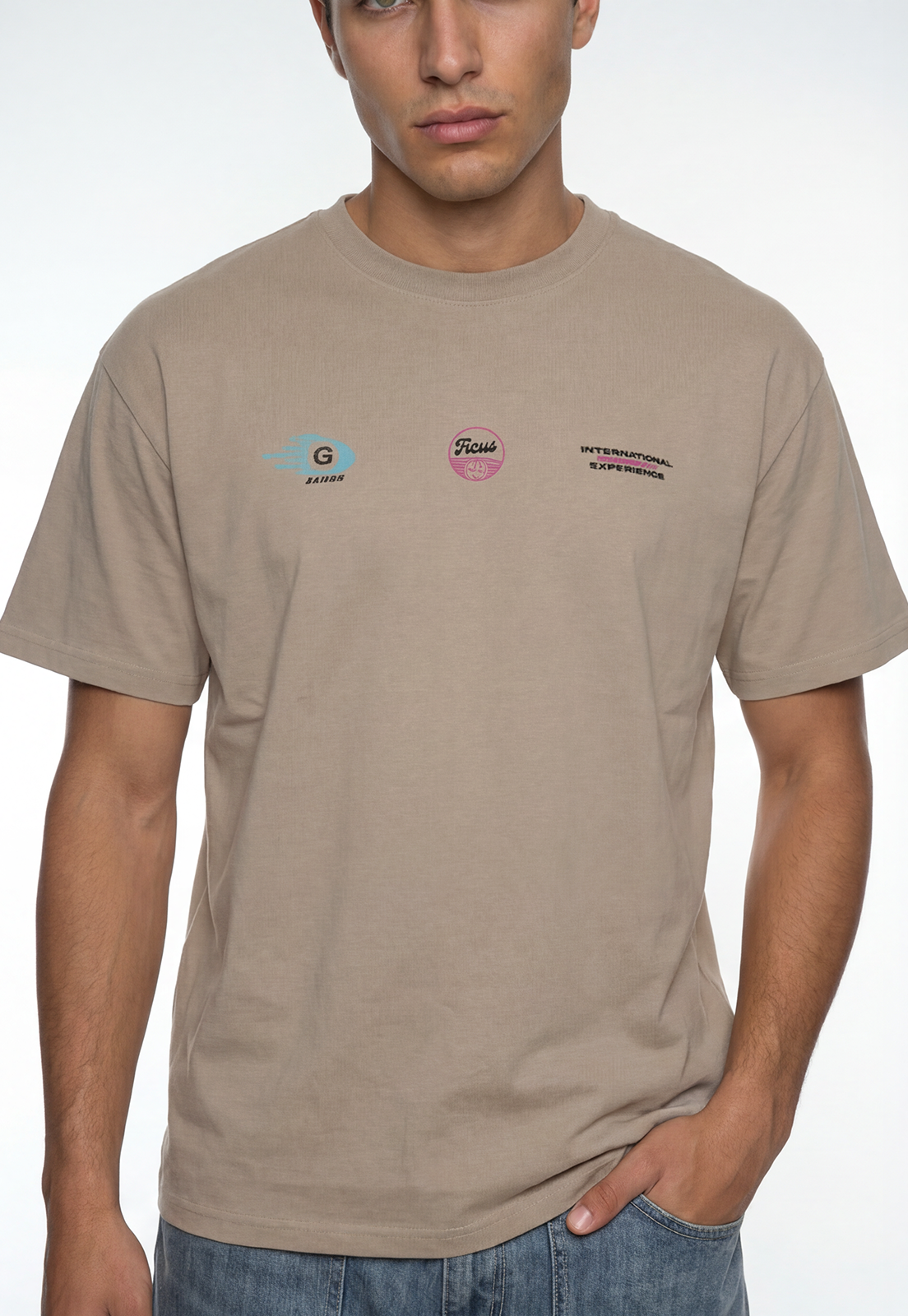 Polera Hombre Races Sea Beige 4