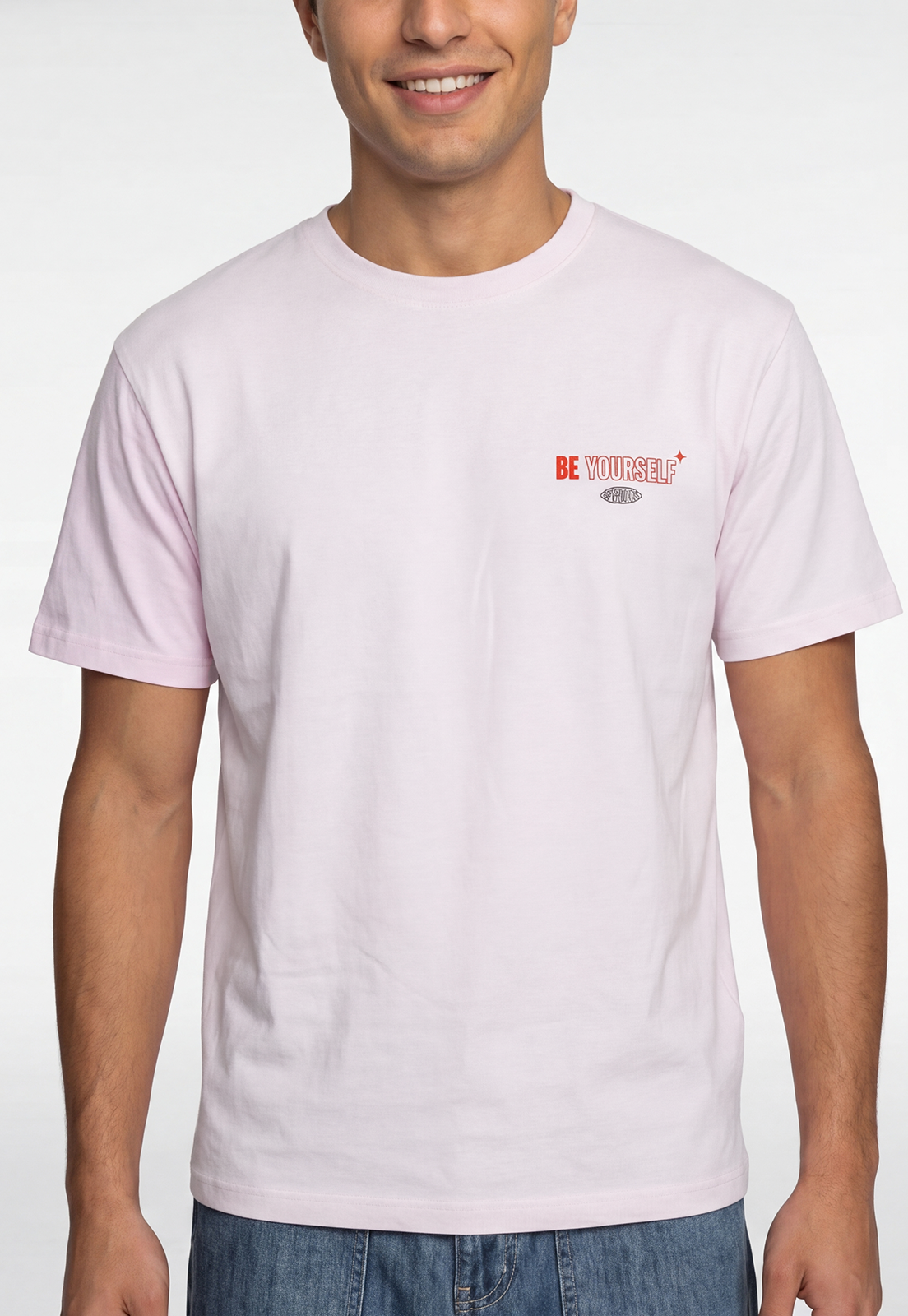 Polera Hombre Print Amalfi Rosado 2