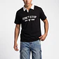 Polera Hombre Boxy Fit Cuello Moda Negro - Miniatura 1