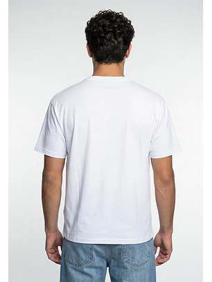 Polera Hombre Boxy Fit Print Blanco