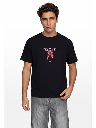 Polera Hombre Boxy Fit Print Negro