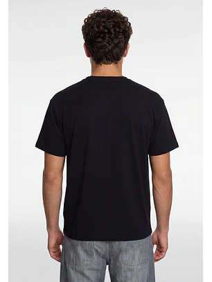 Polera Hombre Boxy Fit Print Negro