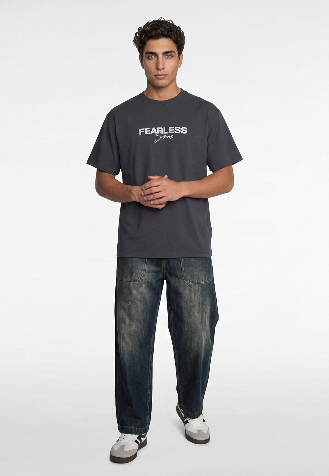 Polera Hombre Relaxed Billar Acero 1
