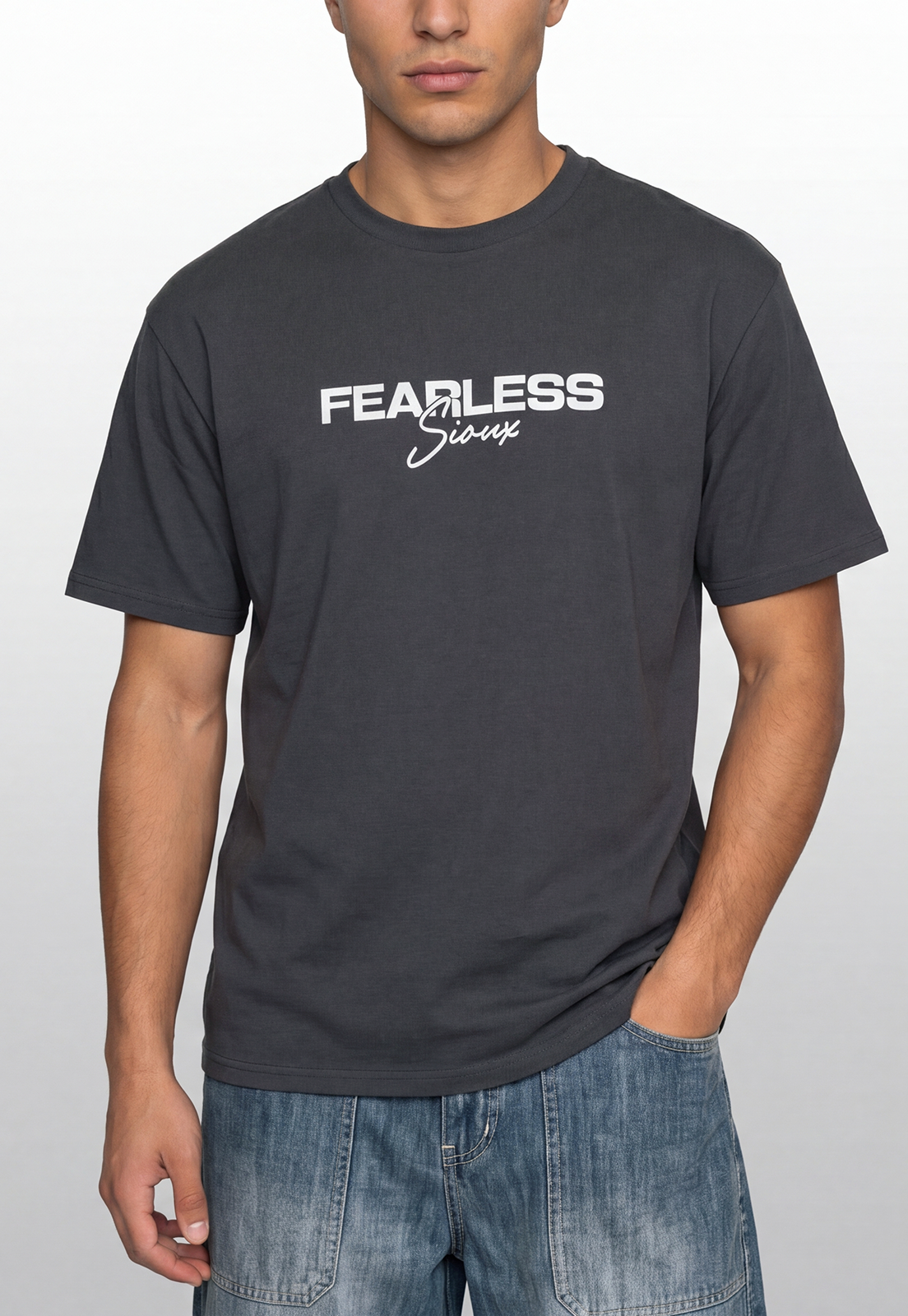 Polera Hombre Relaxed Billar Acero 2