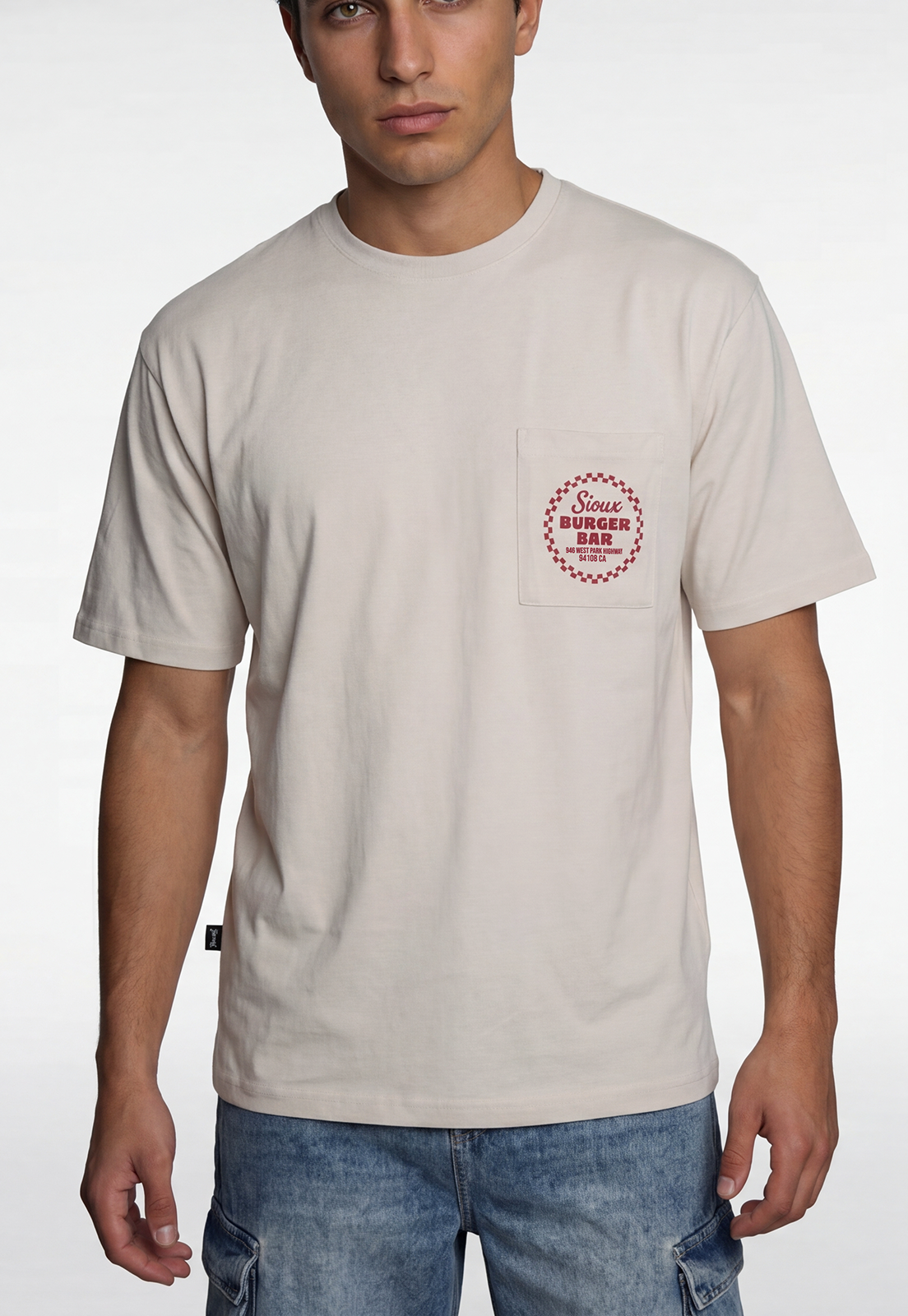 Polera Hombre Bolsillo Bar Crudo 3