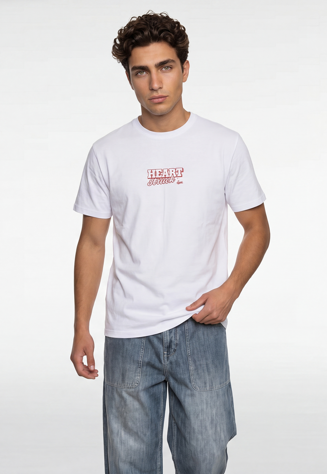 Polera Hombre Heart Blanco 1