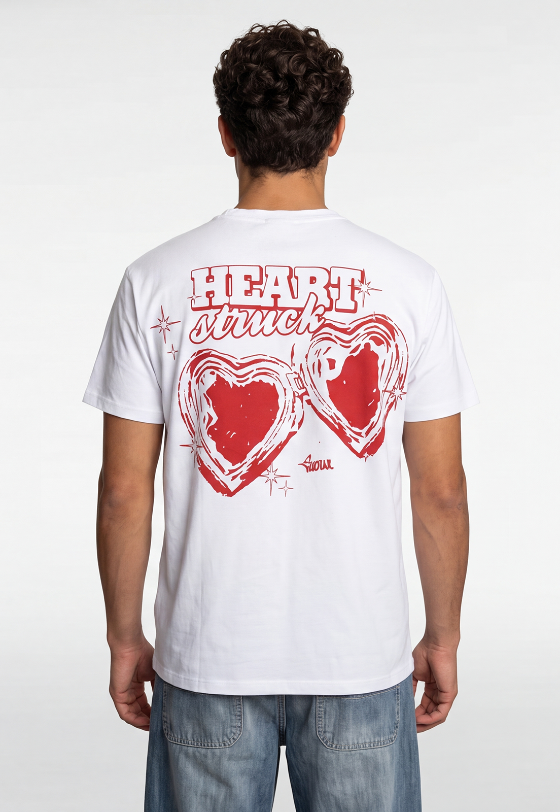 Polera Hombre Heart Blanco 4