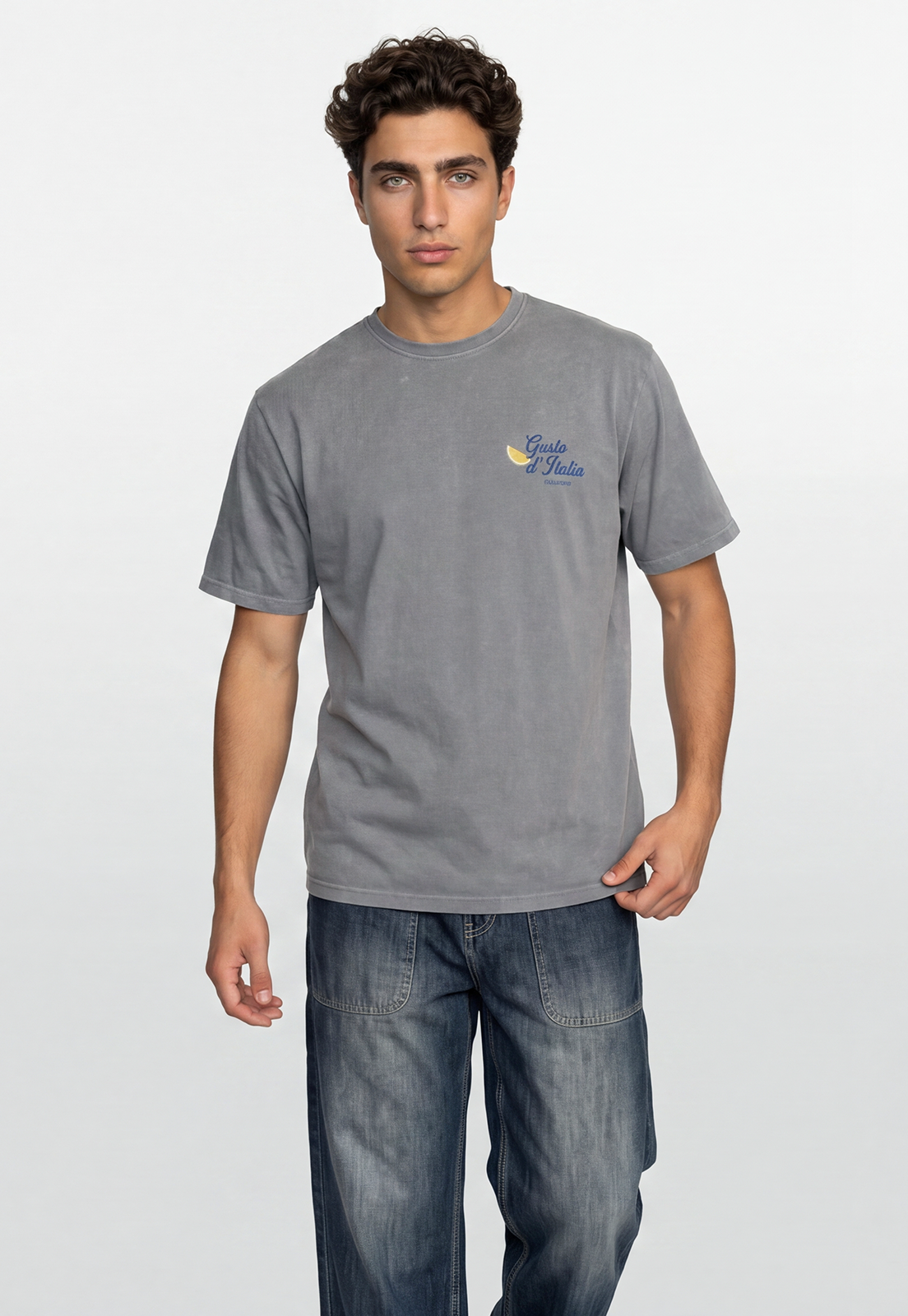Polera Hombre Helado Gris 1