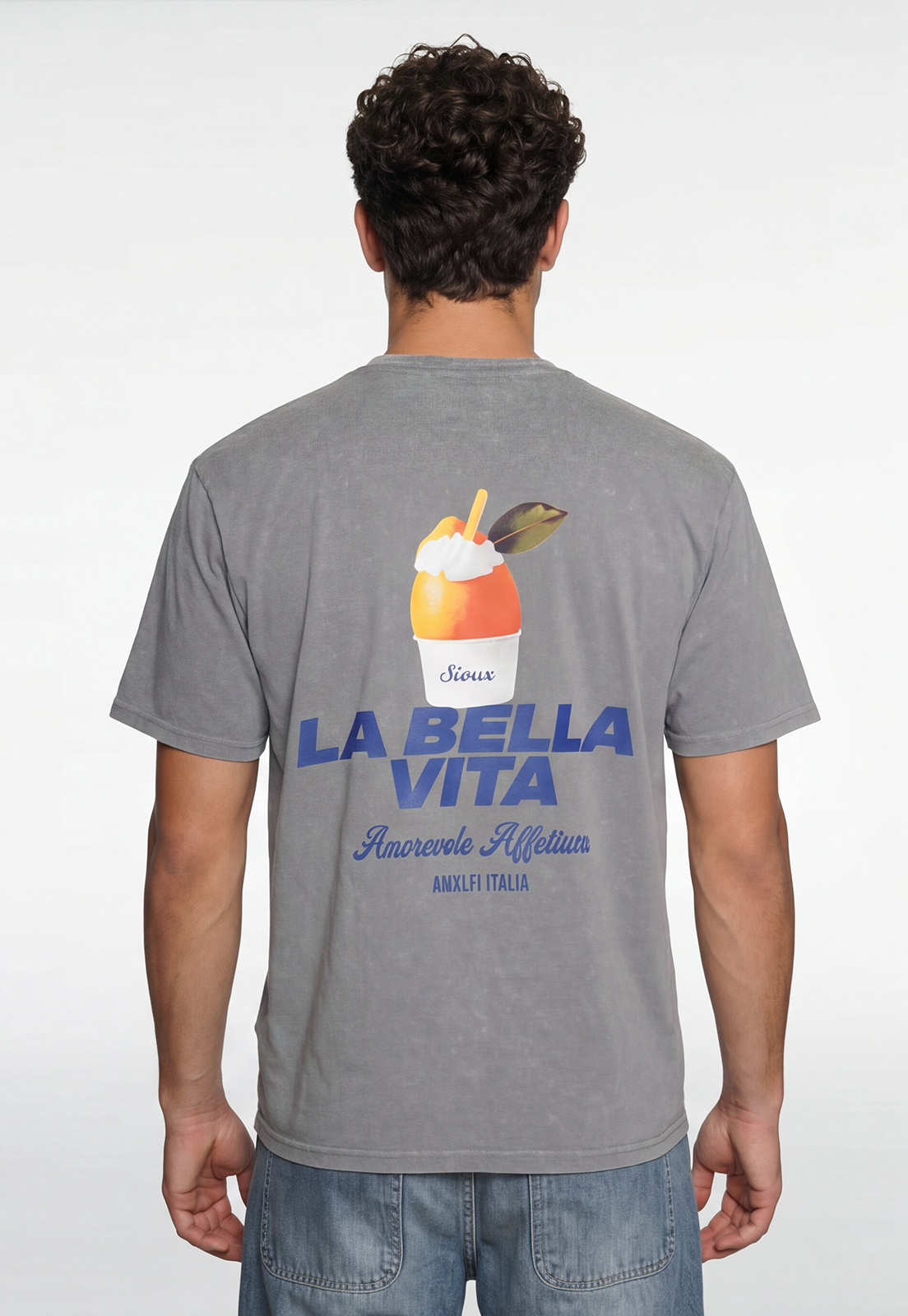 Polera Hombre Helado Gris 3