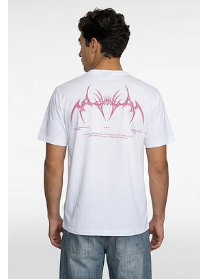 Polera Hombre Dead Metal Blanco