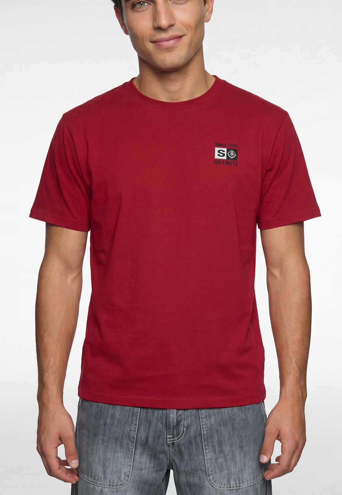 Polera Hombre Relaxed No Limits Rojo 3