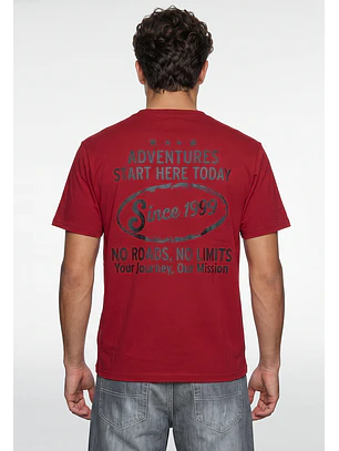 Polera Hombre Relaxed No Limits Rojo