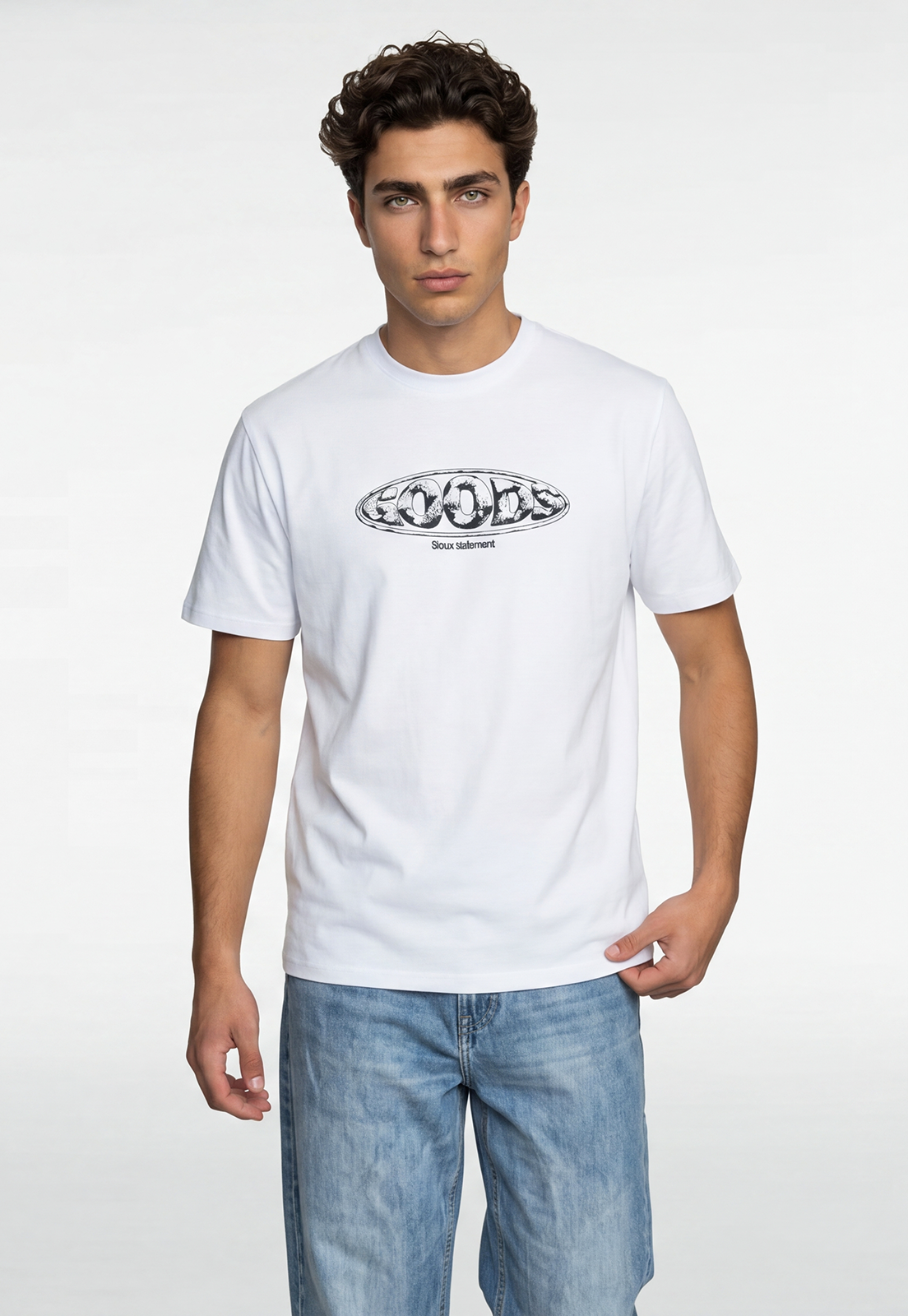 Polera Hombre Relaxed Good Blanco 1