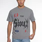 Polera Hombre Relaxed Bordado Lavada Gris - Miniatura 1