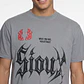 Polera Hombre Relaxed Bordado Lavada Gris - Miniatura 3