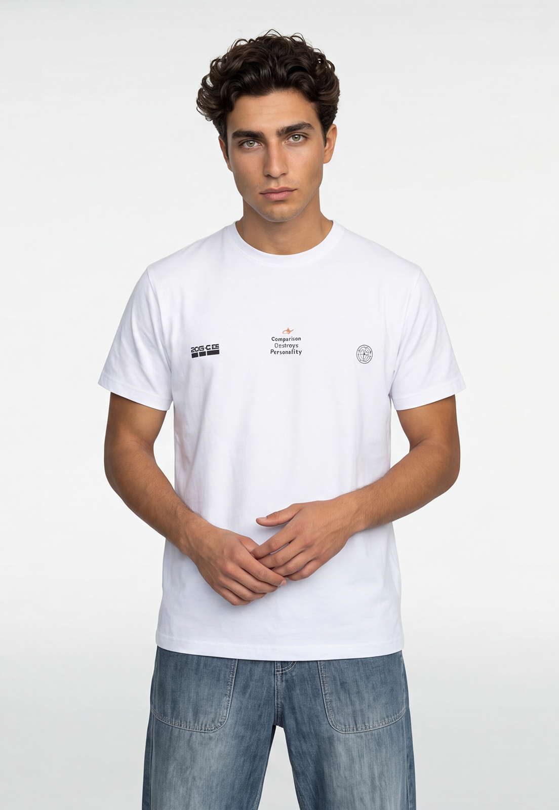 Polera Hombre Relaxed Future Blanco 1
