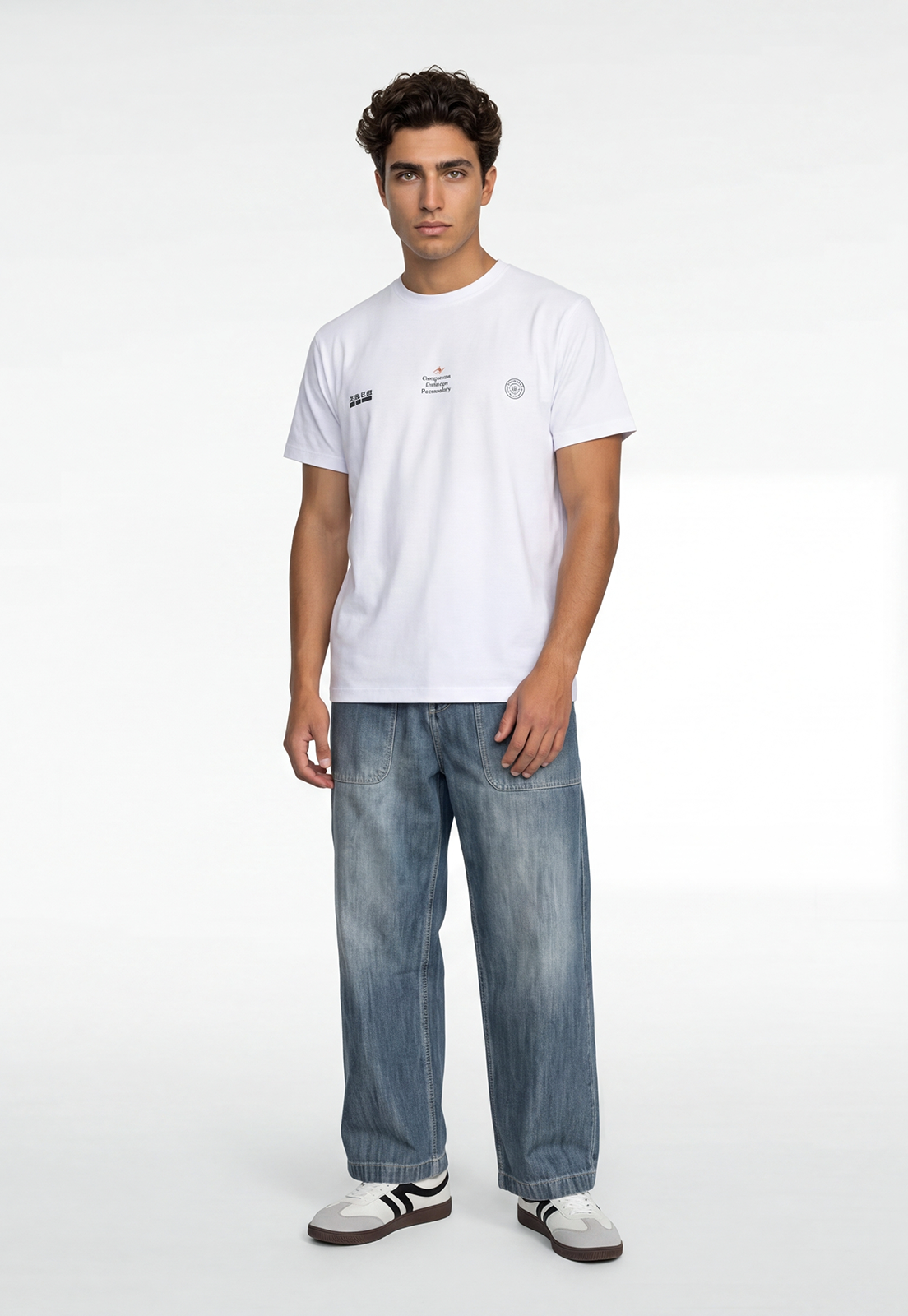Polera Hombre Relaxed Future Blanco 2