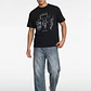 Polera Hombre Boxy Fit Perros Negro - Miniatura 1