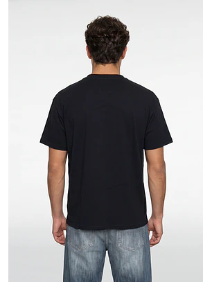 Polera Hombre Boxy Fit Perros Negro