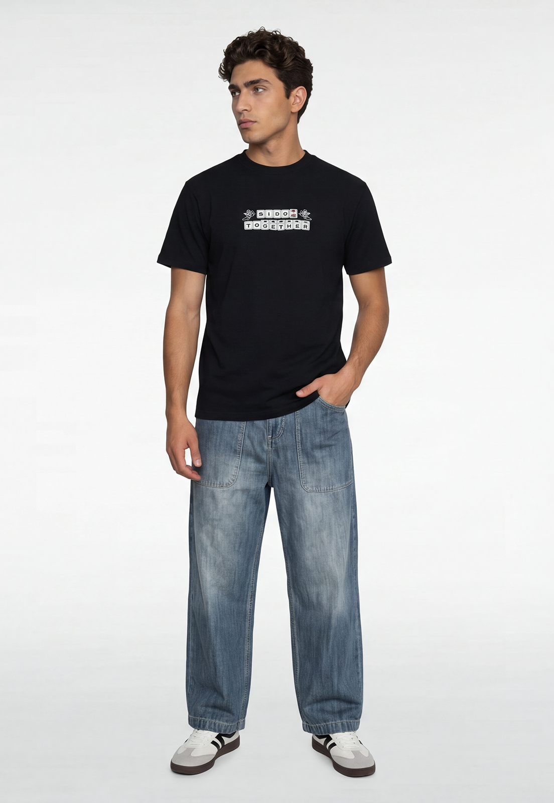 Polera Hombre Cupidos Negro 2