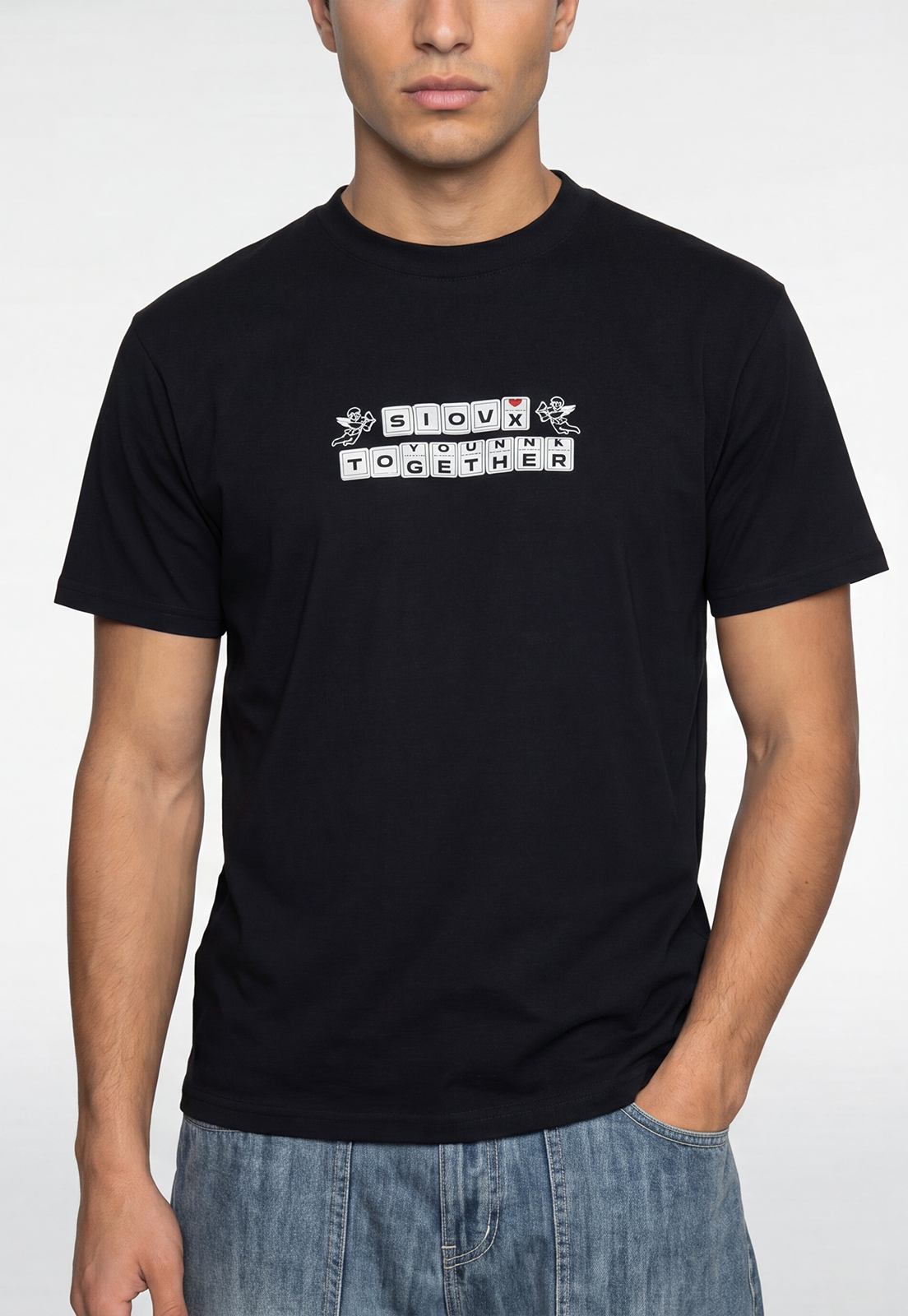 Polera Hombre Cupidos Negro 3