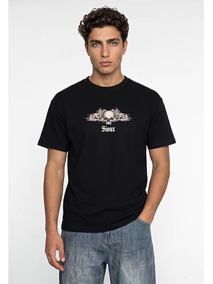 Polera Hombre Death Calavera Negro
