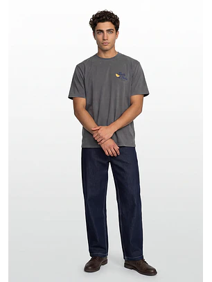 Jeans Hombre Super Baggy Raw Azul