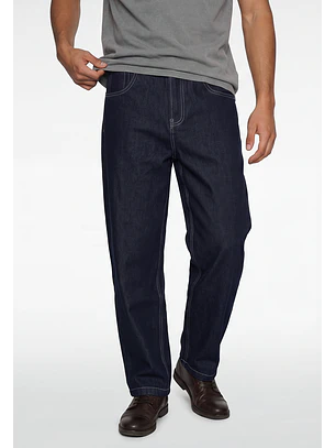 Jeans Hombre Super Baggy Raw Azul