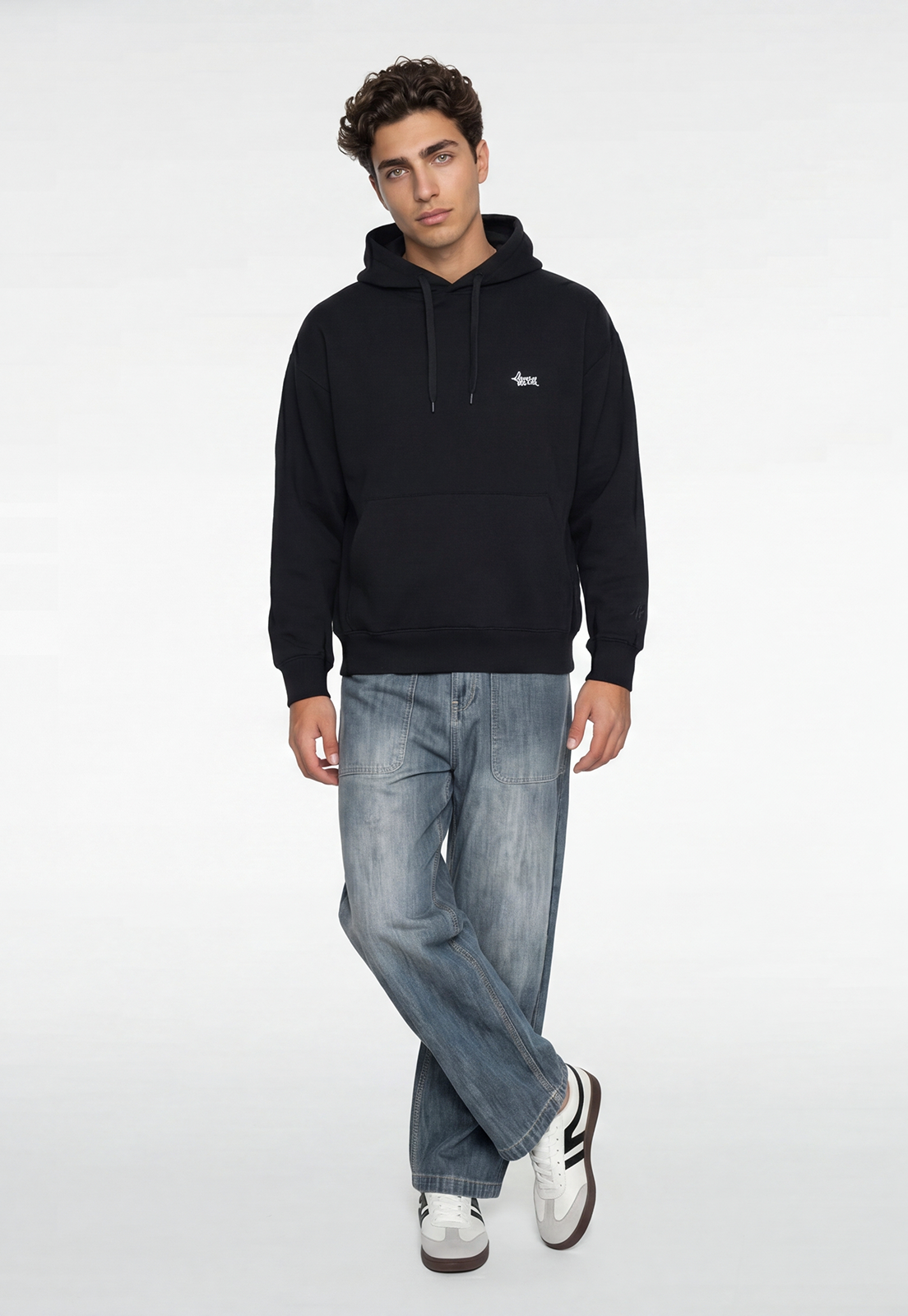 Polerón Hombre Print Sioux Negro 2