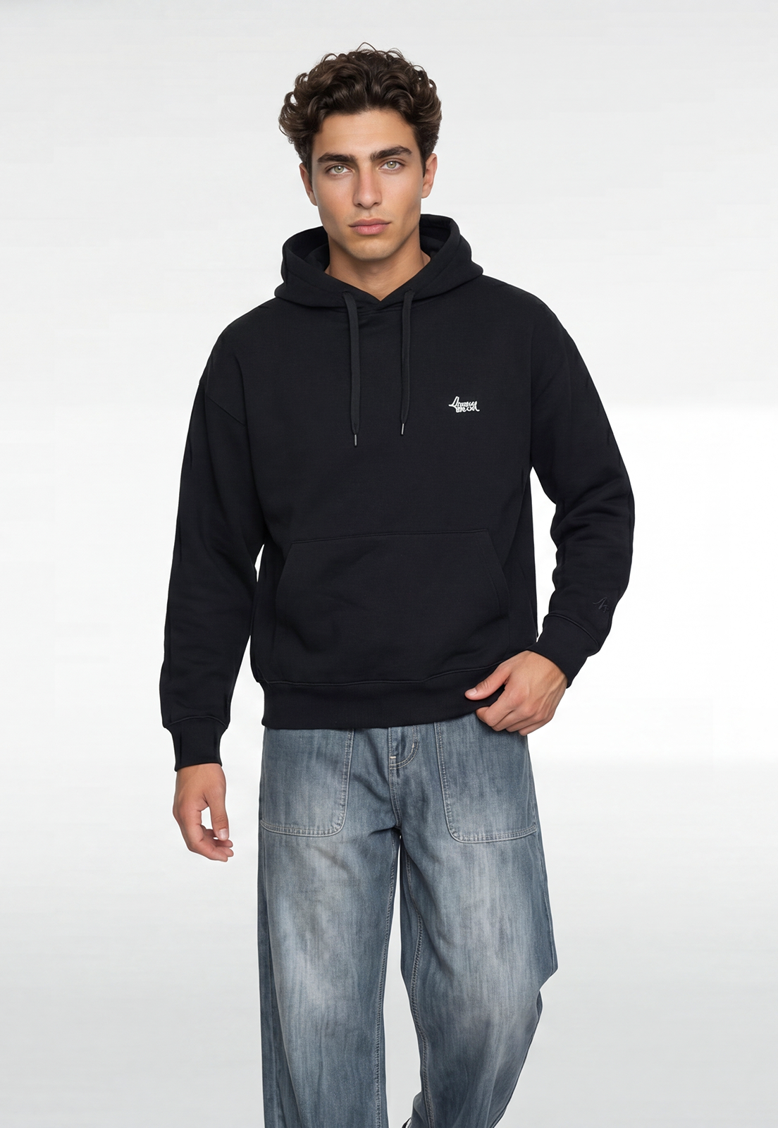 Polerón Hombre Print Sioux Negro 1