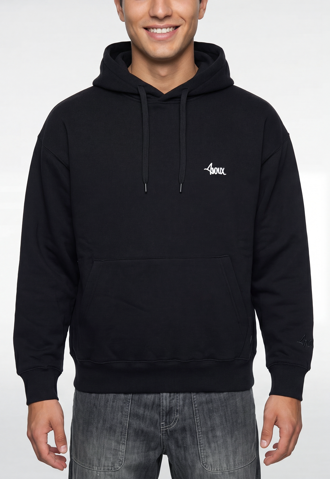 Polerón Hombre Print Sioux Negro 3